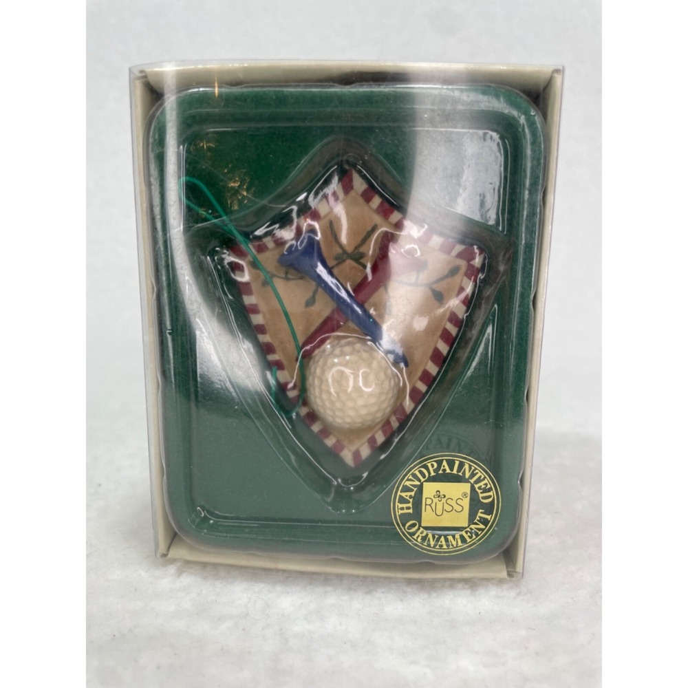 Russ Handpainted Christmas‎ Ornament Classic Memories  Golf